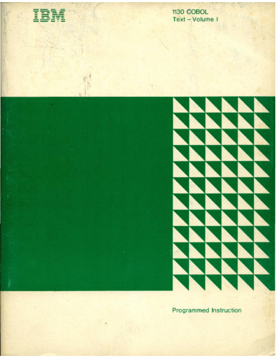 SH20-0930-0_1130_COBOL_Programmed_Instruction_Volume_1_Jun71