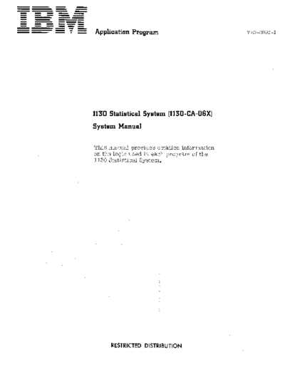 Y20-0093-1_1130_Statistical_System_System_Manual_1967