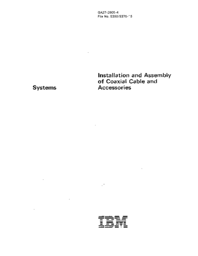 GA27-2805-4_Installation_and_Assembly_of_Coaxial_Cable_and_Accessories_Oct85