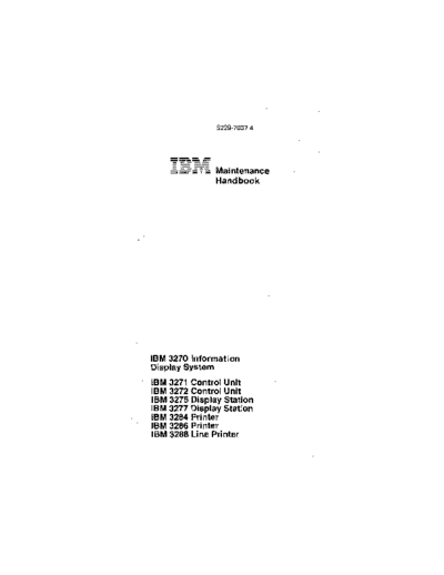 S229-7037-4_3270_Maintenance_Handbook_Sep80