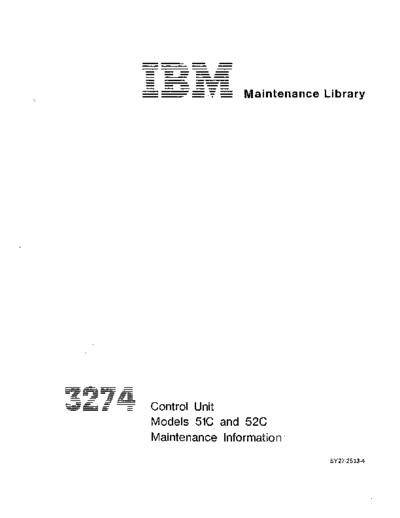 SY27-2513-4_3274_Control_Unit_Models_51C_and_52C_Maintenance_Information