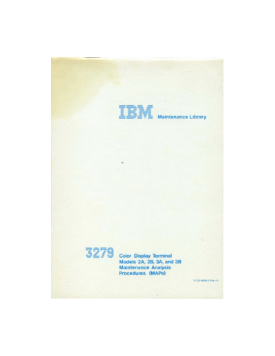 SY33-0069-2_3279_Color_Display_Terminal_Maintenance_Information_Part_2_Feb81