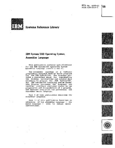 C28-6514-5_IBM_System_360_Assembler_Language_Level_E_F_Dec67