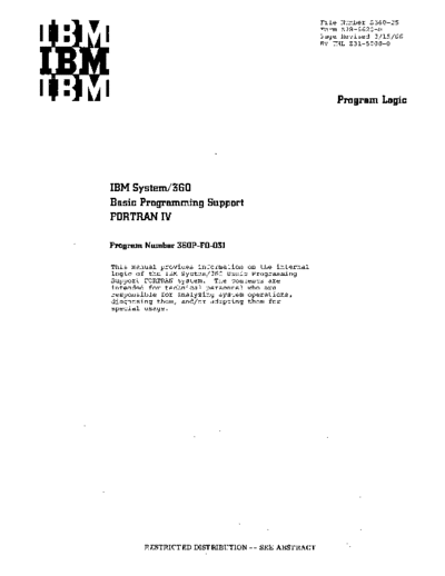 Z28-6620-0_Basic_Programming_System_FORTRAN_IV_PLM_Mar66