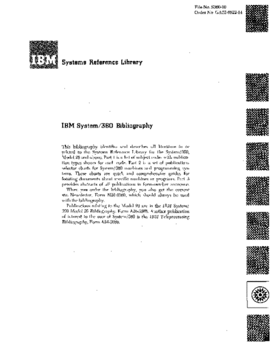 GA22-6822-14_System_360_Bibliography_Dec69