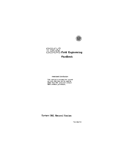 Y22-2851-0_360_FE_Handbook_General_Section_Aug68