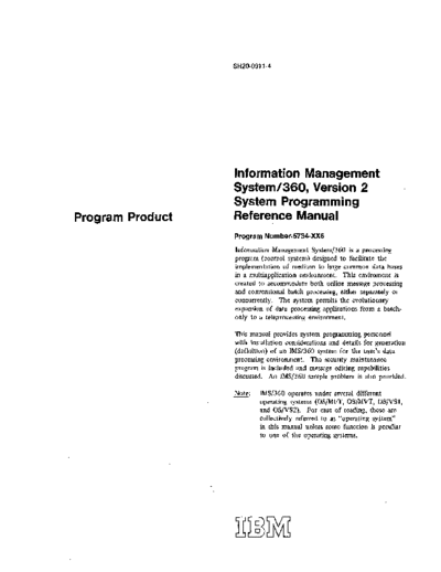 SH20-0911-4_IMS-360_Version_2_System_Programming_Reference_Manual_Sep74