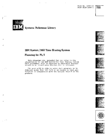 GC28-2050-0_Time_Sharing_System_Planning_for_PLI_Feb70