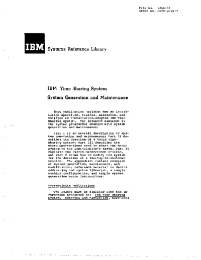 GC28-2010-7_Time_Sharing_System_System_Generation_and_Maintenance_Dec76