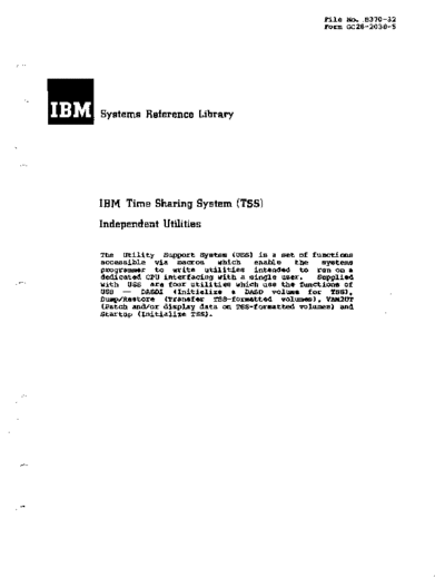 GC28-2038-5_Time_Sharing_System_Independent_Utilities_Dec77