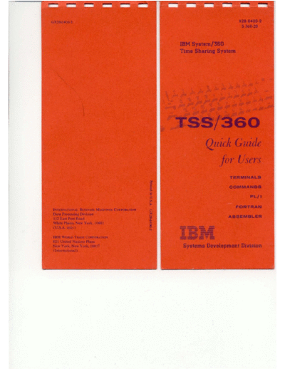 GX28-6400-2_TSS_360_Quick_Guide_For_Users_Jun70