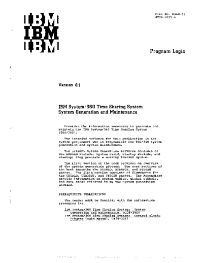 GY28-2015-6_Time_Sharing_System_System_Generation_and_Maintenance_PLM_Sep71