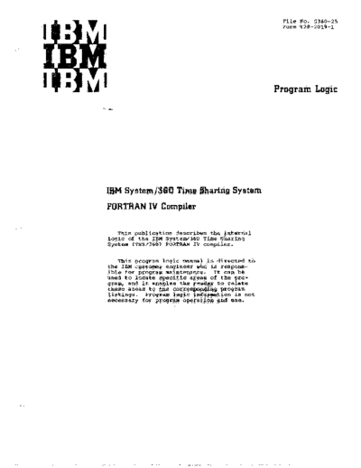 GY28-2019-1_Time_Sharing_System_FORTRAN_IV_Compiler_PLM_Jan70