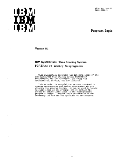 GY28-2020-2_Time_Sharing_System_FORTRAN_IV_Library_Subprograms_PLM_Sep71