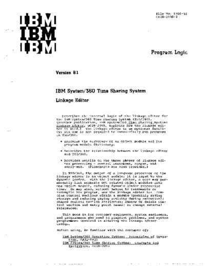 GY28-2030-2_Time_Sharing_System_Linkage_Editor_PLM_Sep71