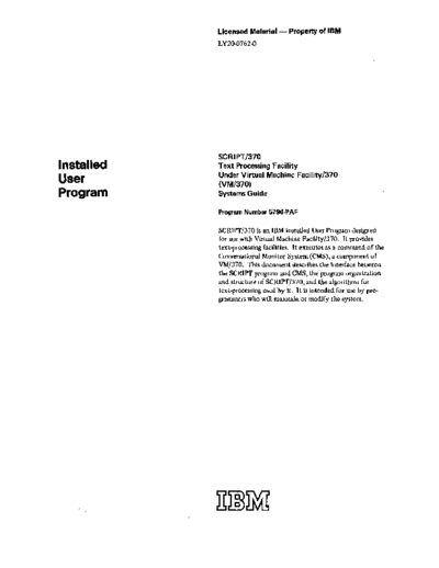 LY20-0762-0_SCRIPT_370_Text_Processing_Facility_Systems_Guide_Nov72