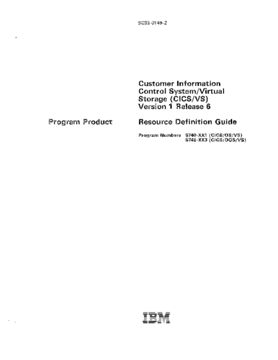 SC33-0149-2_CICS_VS_Version_1_Release_6_Resource_Definition_Guide_Apr84