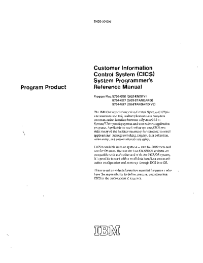 SC20-1043-6_CICS_System_Programmers_Reference_Manual_Mar75