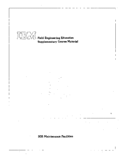 SR25-5673-1_FE_Supplementary_Course_Material_DOS_Maintenance_Facilities_Sep73