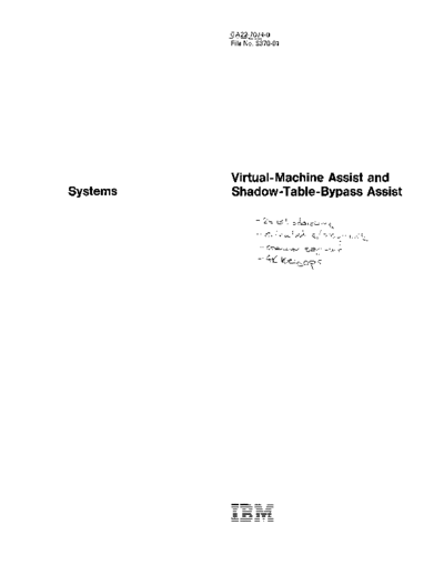 GA22-7074-0_Virtual-Machine_Assist_and_Shadow-Table-Bypass_Assist_May80