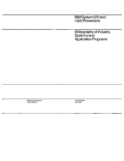 GC20-0370-3_370_Bibliography_of_Industry_Systems_and_Application_Programs_Nov82