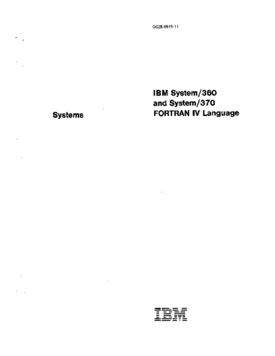 GC28-6515-11_IBM_System360_and_System370_FORTRAN_IV_Language_Sep83