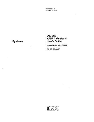 GC27-0052-0_HASP_II_Version_4_Users_Guide_Sep76