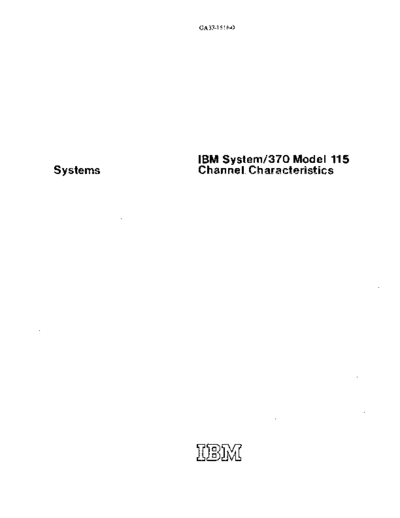GA33-1516-0_IBM_System_370_Model_115_Channel_Characteristics_Apr76