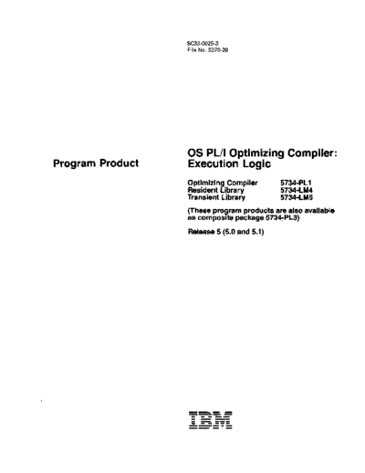 SC33-0025-3_PLI_Optimizing_Compiler_Execution_Logic_Sep85