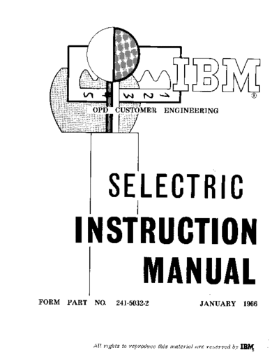 241-5032-2_Selectric_Instruction_Manual_Jan66