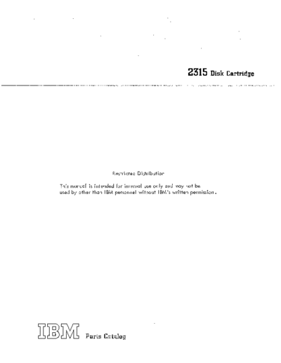 Y26-0910-0_2315_Disk_Cartridge_Parts_Catalog