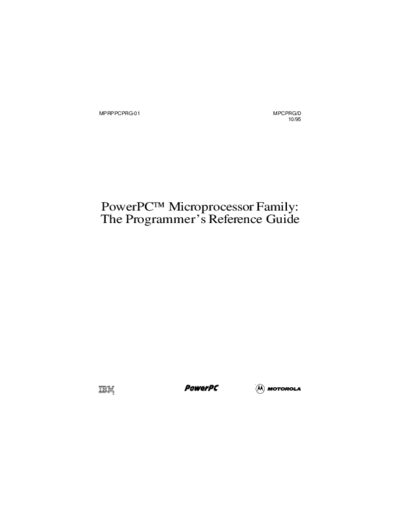 MPRPPCPRG-01_PowerPC_Programmers_Reference_Oct95