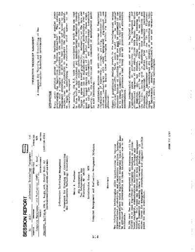 M507 Information Technology Management; Freedman