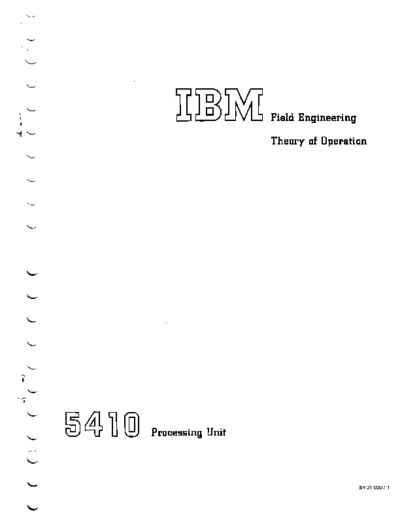 SY31-0207-1_Field_Engineering_5410_Processing_Unit_Theory_of_Operation