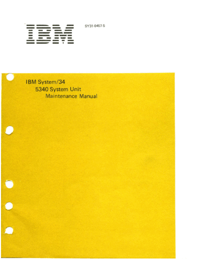 SY31-0457-5_System_34_5340_System_Unit_Maintenance_Manual_Jan81