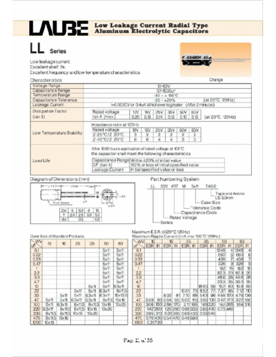 Laube-ELGEN [radial thru-hole] LL SERIES