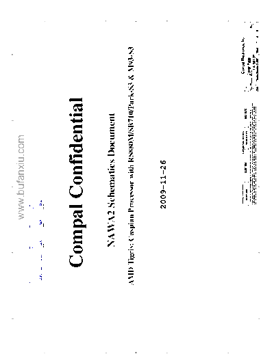 Lenovo 3000 G555 (Compal LA-5972P NAWA2) laptop schematics