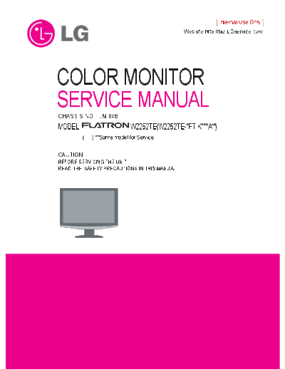 Manual-Servico-Monitor_LG_W2252TE_Chassis_LM84B