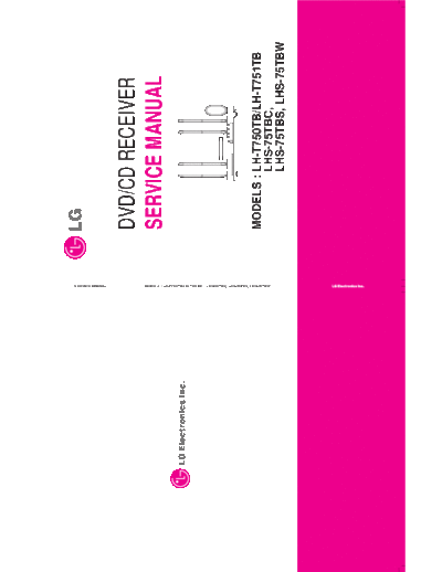 LH-T750TB Service Manual