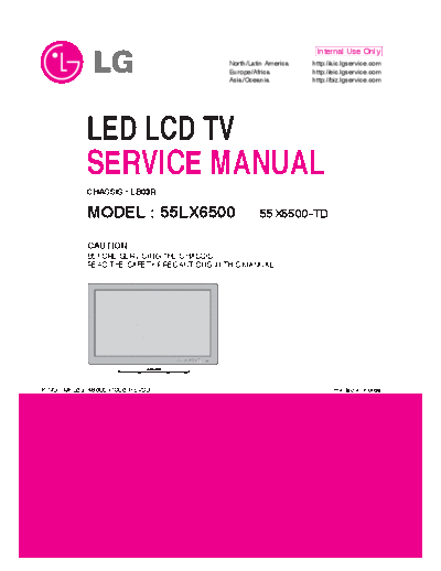 55LX6500 - Service Manual
