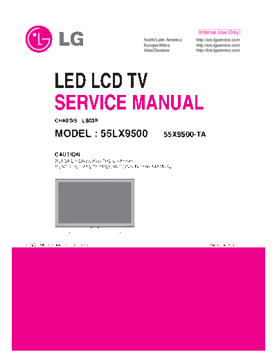 55LX9500-TA.ANRWLH Service Manual