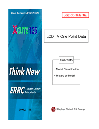 LG 2006 LCD TV One-Point Repair Tips Good