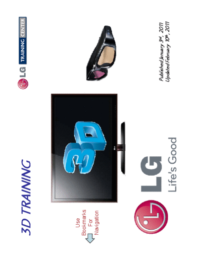 LG 3D TV -Training-Presentation Manual