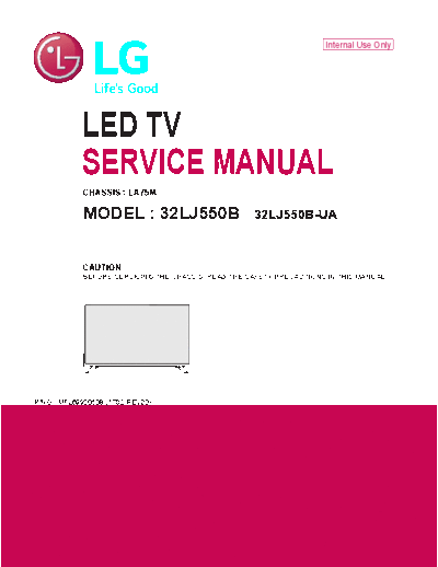 LG+32LJ550-UA+Chassis+LA75M