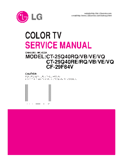 CT-25Q40VQ Service Manual