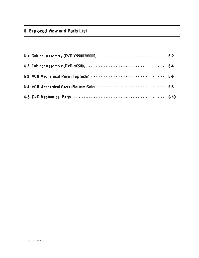10_Exploded View & Part List