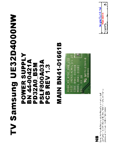 Samsung+UE32D4000+-+Power+Supply