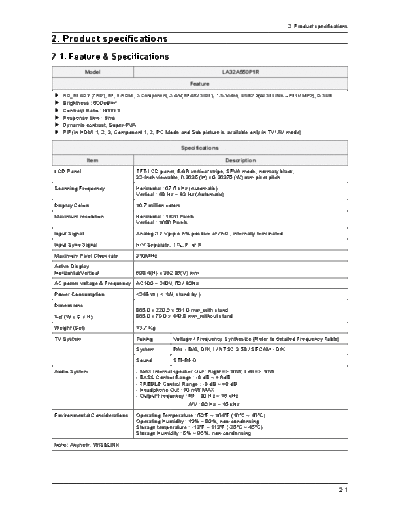 Product Specification