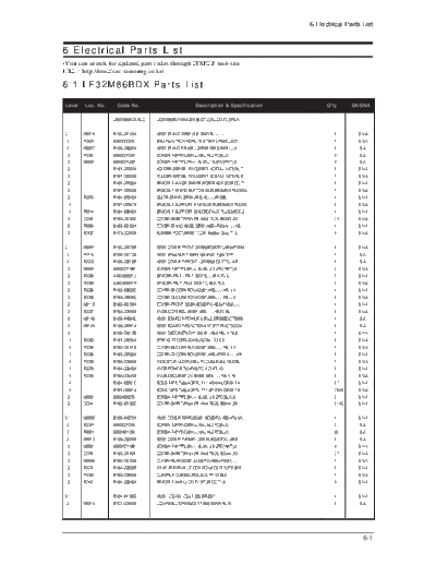 LE32M86_Electrical Part List