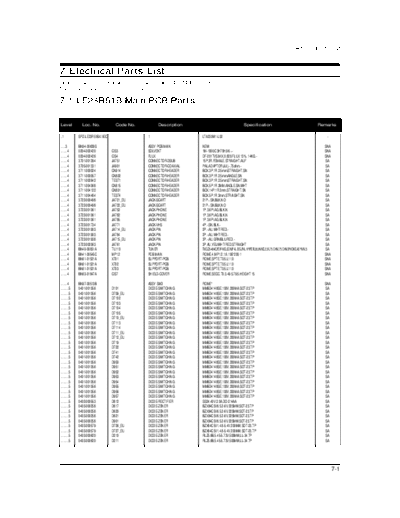 Electrical Part List